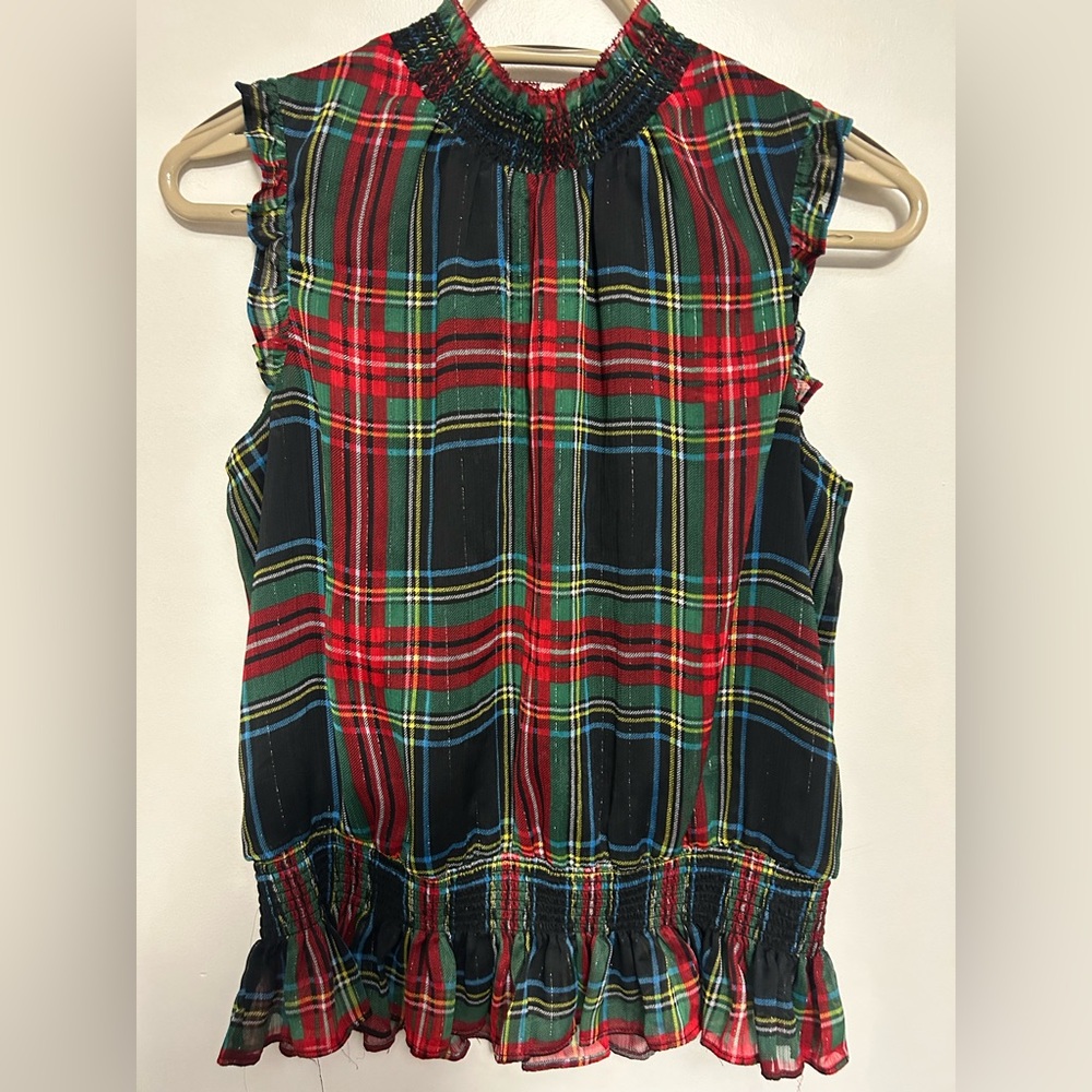 JCrew Plaid Blouse